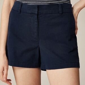 J.Crew Navy Chino Shorts Women’s Size 6 Classic Fit 100% Cotton Summer Style